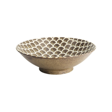 Salatschüssel Iga Matte Mermaid Braun, Steinzeug, Ø 25 × 7,4 cm, 1,4 l, Art.-Nr. 20331