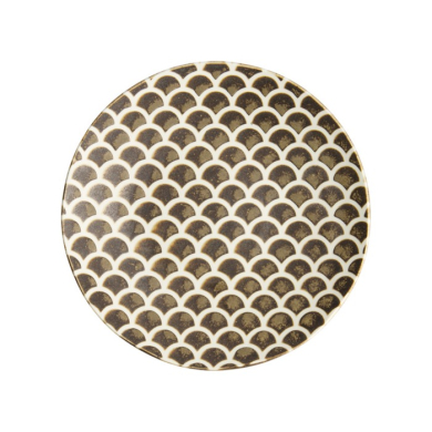 Teller Iga Matte Mermaid Braun, Steinzeug, Ø 25 × 3,7 cm, Art.-Nr. 20333