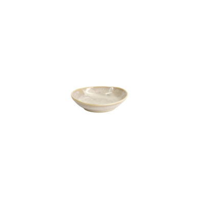 Ovaler Saucenteller Titanium Matte Weiß, Porzellan, 10 × 2,6 cm, Art.-Nr. 20366