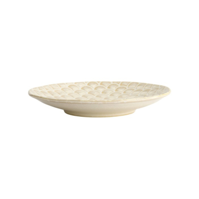 Teller Titanium Matte Mermaid Weiß, Porzellan, Ø 25 × 3,7 cm, Art.-Nr. 20373