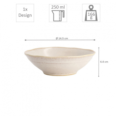 Ø 14.5x4.4cm Rice Bowl,Titanium Matte at g-HoReCa (picture 5 of 5)
