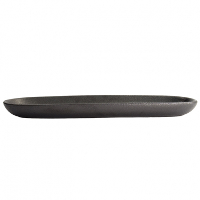 40.5x12.7x3.5cm Yuzu Black Oval Plate at g-HoReCa (picture 6 of 7)