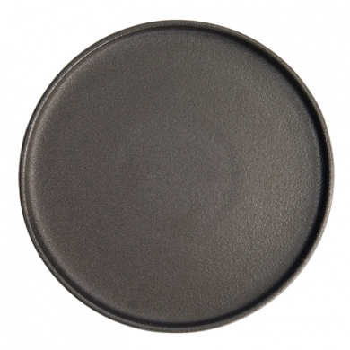 Ø 23.9x2.2cm Yuzu Black Round Plate with Rim  at g-HoReCa (picture 3 of 7)