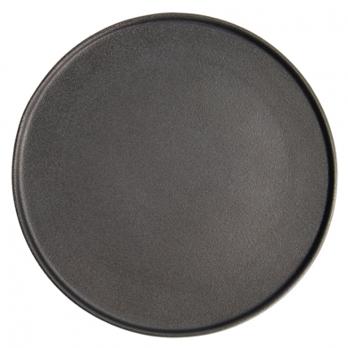 Ø 26x2.4cm Yuzu Black Round Plate with Rim  at g-HoReCa (picture 3 of 7)