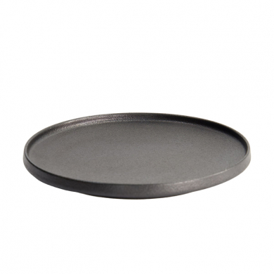 Ø 20.6x2.4cm Yuzu Black Round Plate with Rim  at g-HoReCa (picture 2 of 7)