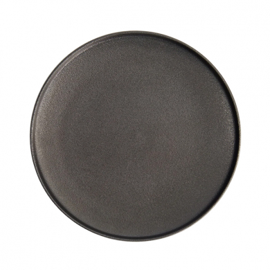 Ø 20.6x2.4cm Yuzu Black Round Plate with Rim  at g-HoReCa (picture 3 of 7)