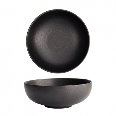 Ø 18.9x7cm 1000ml Yuzu Black Round Bowl at g-HoReCa (picture 1 of 6)