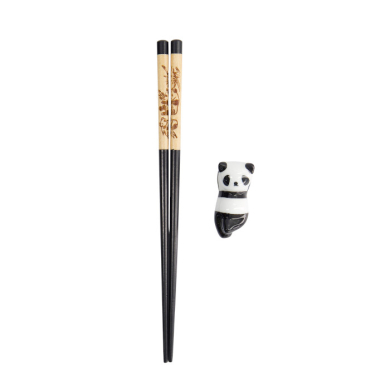 Chopsticks inclusive Rest, Giftset, Panda - Item No. 20720