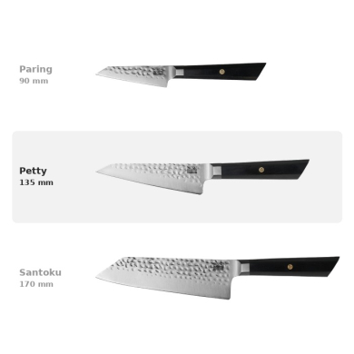 Petty Bunka Knife Kotai (All-Purpose Knife) with Bamboo Box, Blade 13.5 cm, Item No. 20850