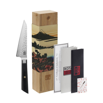 Petty Bunka Knife Kotai (All-Purpose Knife) with Bamboo Box, Blade 13.5 cm