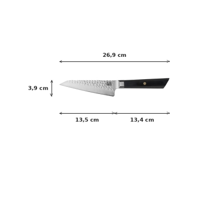 Petty Bunka Knife Kotai (All-Purpose Knife) with Bamboo Box, Blade 13.5 cm, Item No. 20850