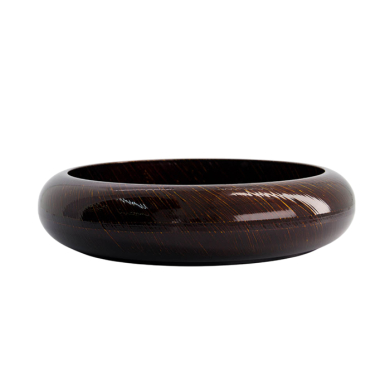 TDS, Sushi Oke, Outer 27.5x6.2cm Inner 22.2x4.3cm, Gold Wood - Item No. 20858