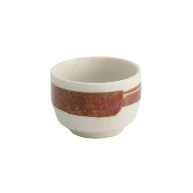 Kobiki-Nuriwake Wh/Br Ø 6x4cm 160ml  Sake Cup at g-HoReCa (picture 1 of 2)