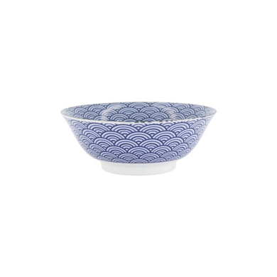 Ramen Bowl Kawaii Lucky Cat Blue, Porcelain, Ø 19.7 × 7 cm, 1 l, Item No. 20952