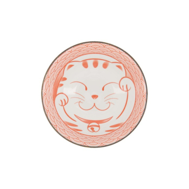 Ramen Bowl Kawaii Lucky Cat Red, Porcelain, Ø 19.7 × 7 cm, 1 l, Item No. 20953