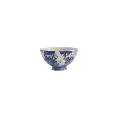 Reisschale Kawaii Crane Blau, Porzellan, Ø 11,5 × 6 cm, 300 ml, Art.-Nr. 20978