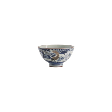 Reisschale Kawaii Carp Blau, Porzellan, Ø 11,5 × 6 cm, 300 ml, Art.-Nr. 20981