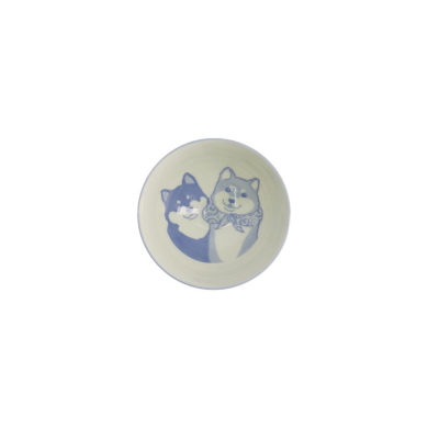 Reisschale Kawaii Shiba-Dog Blau, Porzellan, Ø 12,5 × 7 cm, 350 ml, Art.-Nr. 20986