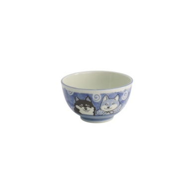 Reisschale Kawaii Shiba-Dog Blau, Porzellan, Ø 13 × 8 cm, 400 ml, Art.-Nr. 20990