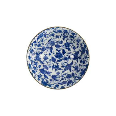 Nudelschale Japan Flower Blau/Weiß, Porzellan, Ø 19 × 7,5 cm, 1 l, Art.-Nr. 2099
