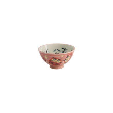 Reisschale Kawaii Daruma Rosa, Porzellan, Ø 11,5 × 6 cm, 300 ml, Art.-Nr. 21007