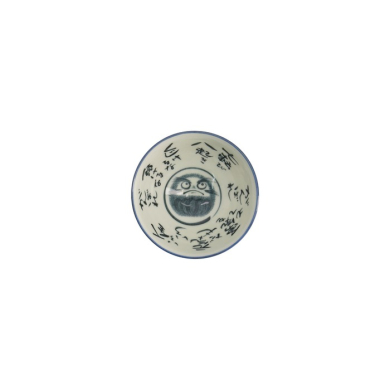 Reisschale Kawaii Daruma Blau, Porzellan, Ø 11,5 × 6 cm, 300 ml, Art.-Nr. 21008