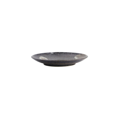 Teller Arahake Schwarz/Braun, Steinzeug, Ø 16,7 × 2,5 cm, Art.-Nr. 21424