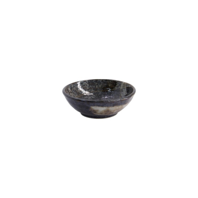 Schale Arahake Schwarz/Braun, Steinzeug, Ø 13 × 4,5 cm, 250 ml, Art.-Nr. 21427