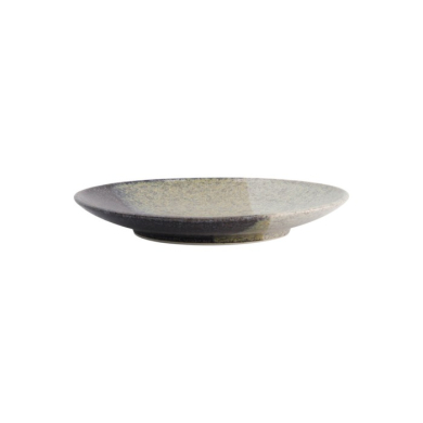 Plate Oboro Yamakage Black/Brown/White, Ceramic, Ø 22.7 × 3.1 cm, Item No. 21438