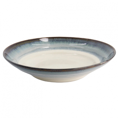 TDS, Deep Plate, Unkai, White/Blue, Ø 29 x 6 cm, Item No. 21469