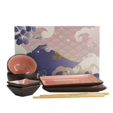TDS, Glassy Rosa Geschenkset, 8-tlg., Art.-Nr. 21514