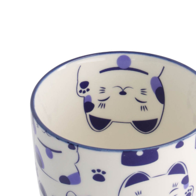 8.5x10.2cm Kawaii Lucky Cat Mug W/Giftbox Blue Cat at g-HoReCa (picture 4 of 5)