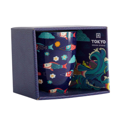 Ø 8.5x10.2cm Kawaii Koinobori Tasse mit Geschenkbox bei g-HoReCa (Bild 2 von 3)