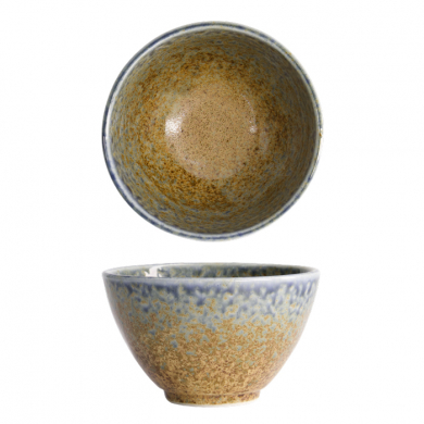 Ø 13x8cm 550ml Minoyaki Reef Blue Tayo Bowl at g-HoReCa (picture 1 of 6)