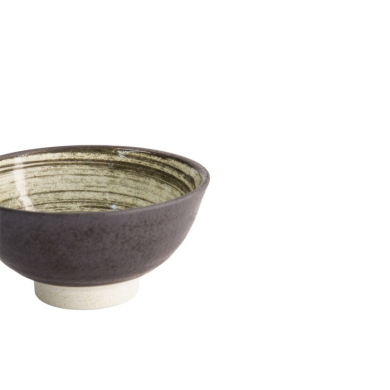 Bowl Asashio Black/White, Porcelain, Ø 16 × 7.5 cm, 600 ml, Item No. 21630