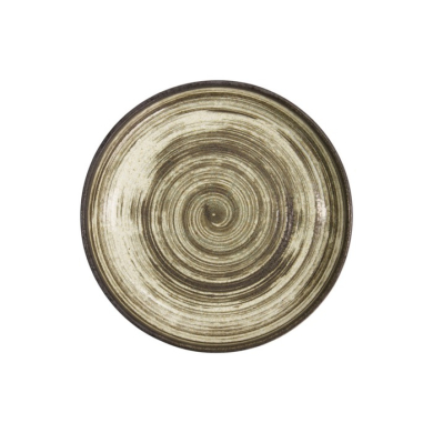 Pasta Plate Asashio Black/White, Porcelain, Ø 22 × 4 cm, Item No. 21638