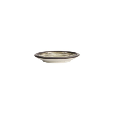 Teller Asashio Schwarz/Weiß, Steinzeug, Ø 14 × 2,2 cm, Art.-Nr. 21640