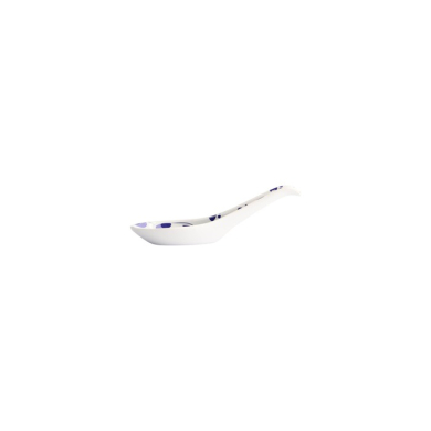 Soup Spoon Kawaii Maneko Blue, Porcelain, 13.8 cm, Item No. 21672
