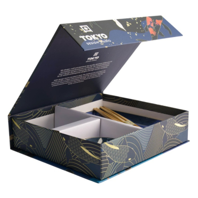 Tokyo Design Studio Sushi Set Kawaii Koi Blue, 6 pcs., Porcelain