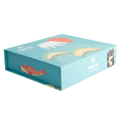 Sushi-Set Kawaii Japan Blau/Weiß, 6-tlg., Porzellan, Art.-Nr. 21683