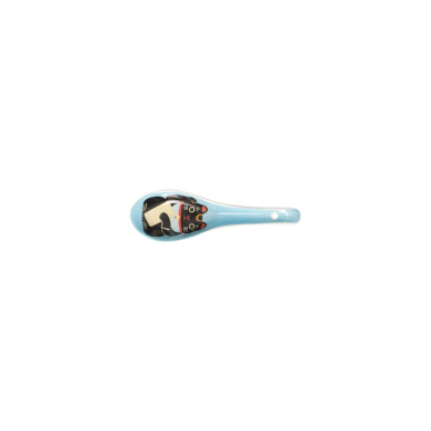 Soup Spoon Kawaii Japan Blue, Porcelain, 13.8 cm, Item No. 21684
