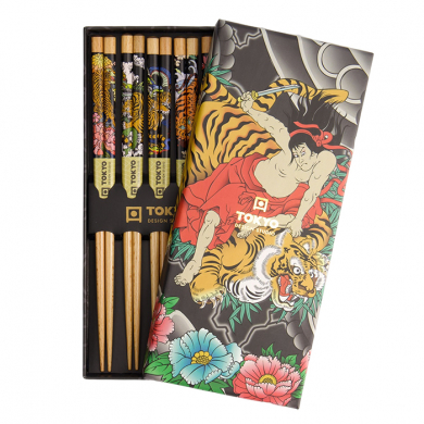 Bamboo White Chopstick Set at g-HoReCa