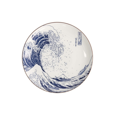 Teller Hokusai Nami Blau/Weiß, Porzellan, Ø 21,6 cm, Art.-Nr. 21890