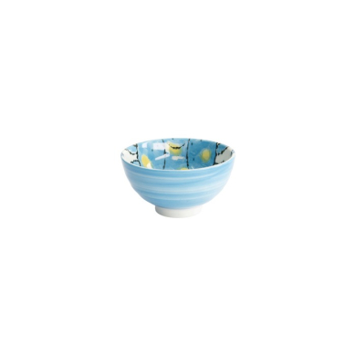Rice Bowl Seafood Crab Light Blue, Porcelain, Ø 11.2 × 6.2 cm, 300 ml, Item No. 21931