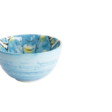 Bowl Seafood Crab Light Blue, Porcelain, Ø 13.2 × 7.3 cm, 500 ml, Item No. 21932