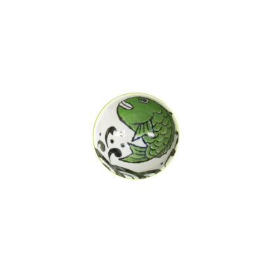 Rice Bowl Seafood Snapper Green, Porcelain, Ø 11.2 × 6.2 cm, 300 ml, Item No. 21966