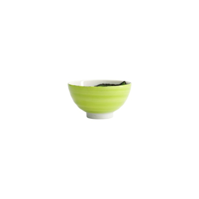 Rice Bowl Seafood Snapper Green, Porcelain, Ø 11.2 × 6.2 cm, 300 ml, Item No. 21966
