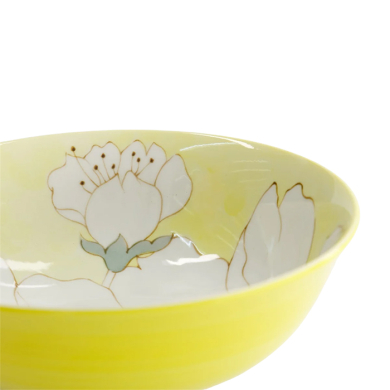 TDS, Ramen Bowl, Sakura, Yellow, Ø 19.5x7.5cm, Item No. 21982