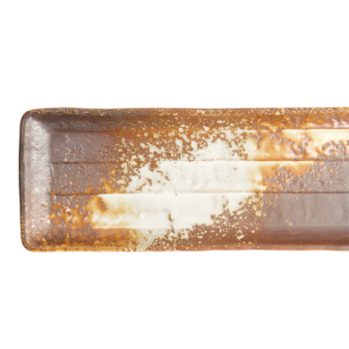 TDS, Large Plate, Brown/White, 33x10x2.5cm, Item No. 21990