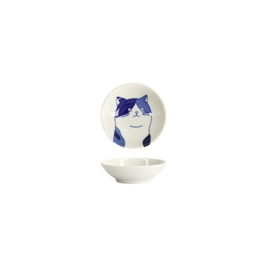 Tokyo Design Studio Sojasauce-Schale, Kawaii Cat Mike, Ø 9 x 2,7 cm